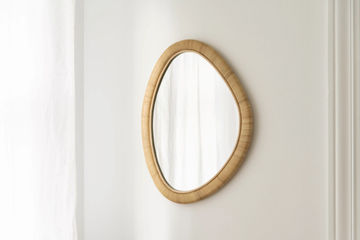 MALOU - Wall-mounted framed rattan mirror by Sika Design - view 3